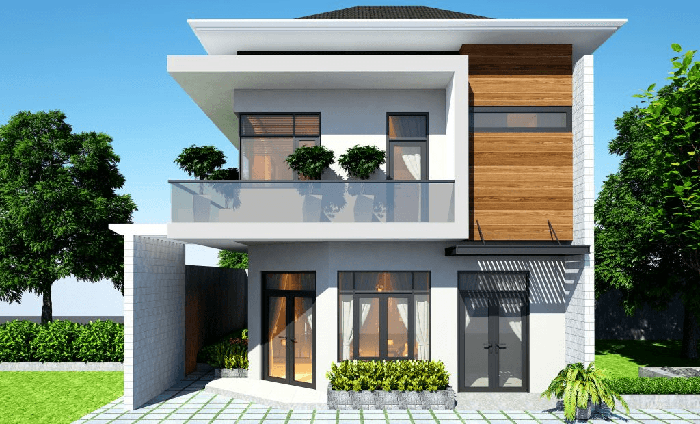 kiến trúc nhà đẹp 100m2